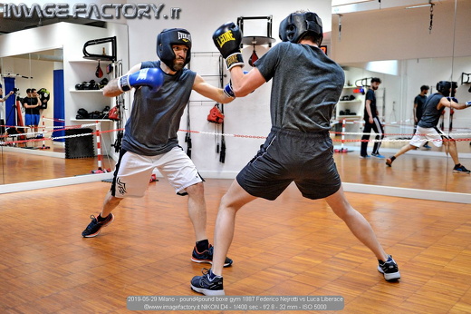 2019-05-29 Milano - pound4pound boxe gym 1887 Federico Nejrotti vs Luca Liberace